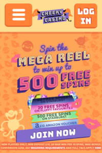 cheekycasino.com 320x480