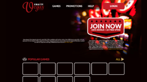 Ted Bingo sister sites Fruity Vegas