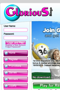 gloriousbingo.com 320x480