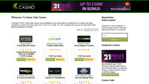 cyberclubcasino screenshot