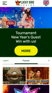 5luckybirdcasino mobile screenshot