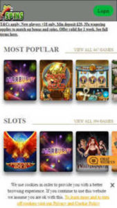 Chillispins mobile screenshot