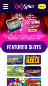 LadySpin mobile screenshot