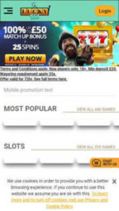 Luckyhit mobile screenshot