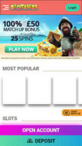 Slotanza mobile screenshot