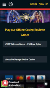betvoyager mobile screenshot