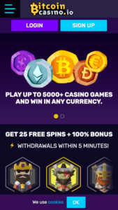 bitcoincasinoio mobile screenshot