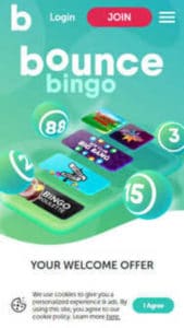 bouncebingo mobile screenshot