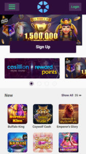 casillion mobile screenshot