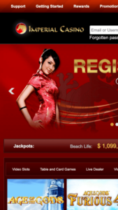 imperialcasino mobile screenshot