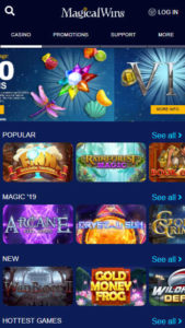 magicalwins mobile screenshot