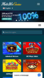 multiwincasino mobile screenshot