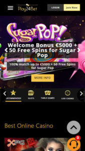 play24bet mobile screenshot