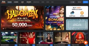 ace casino desktop screenshot