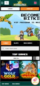 bitkingz casino mobile screenshot