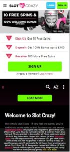 crazy slots mobile screenshot