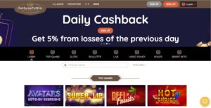 fortunetowin casino desktop screenshot