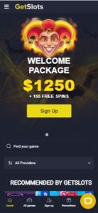 getslots casino mobile screenshot