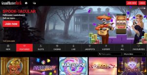 grandmasterjack casino desktop screenshot