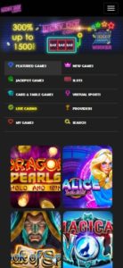 lucky bar casino mobile screenshot