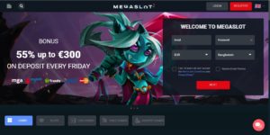 megaslot casino desktop screenshot