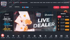 richprize casino desktop screenshot