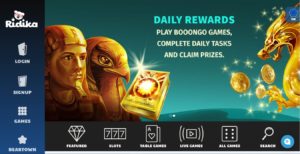 ridika casino desktop screenshot
