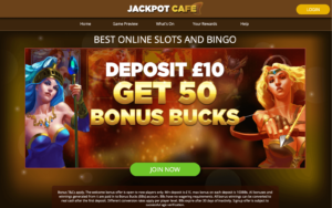 jackpot cafe laptop screenshot 2021