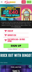 sing bingo mobile screenshot 2021