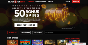 silver fox slots laptop screenshot 2021