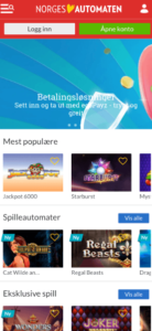 norges automaten mobile screenshot 2021