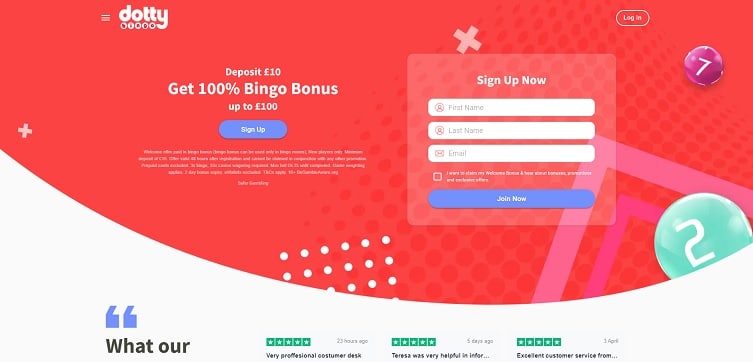 Dotty Bingo Homepage