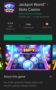 Jackpot World App