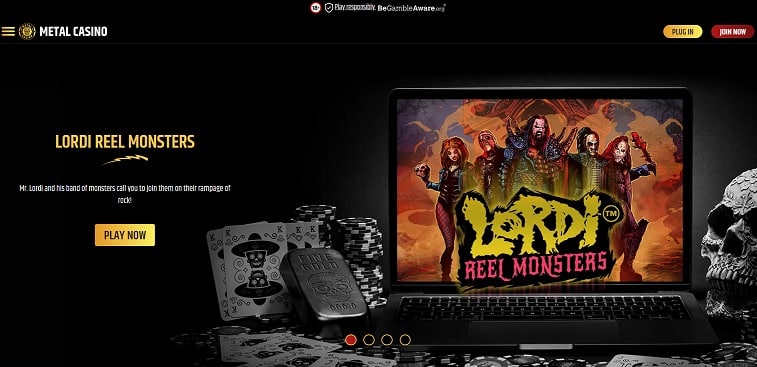 Slingo sister site Metal Casino