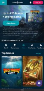 Platin Casino Mobile