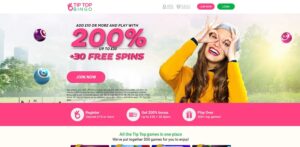 Moon Bingo sister sites Tip Top Bingo