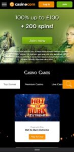 Casino.com Mobile