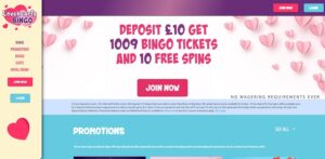 UK Bingo sister sites Lovehearts Bingo