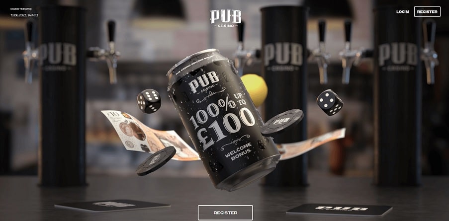 Pub Casino Homepage
