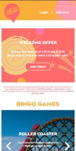 At the Bingo mobile screenshot