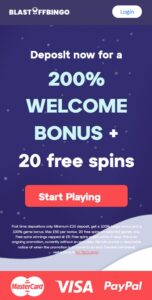 Blast Off Bingo mobile screenshot