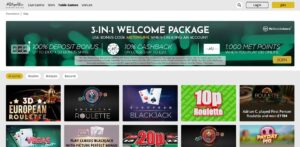 Metropolitan Gaming sister sites homepage