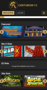 Centurion FC mobile screenshot