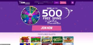 Club 3000 Bingo sister sites homepage