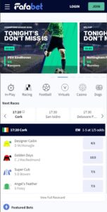Fafabet mobile screenshot