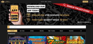 Palace Slots sister sites homepage