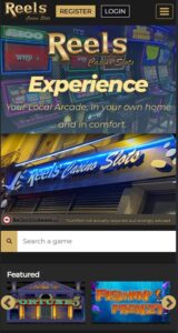 Reels Casino mobile screenshot