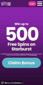 Slots52 mobile screenshot