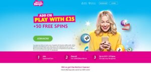 Womans Own Bingo sister sites homepage