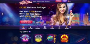 Vegas Plus sister sites homepage